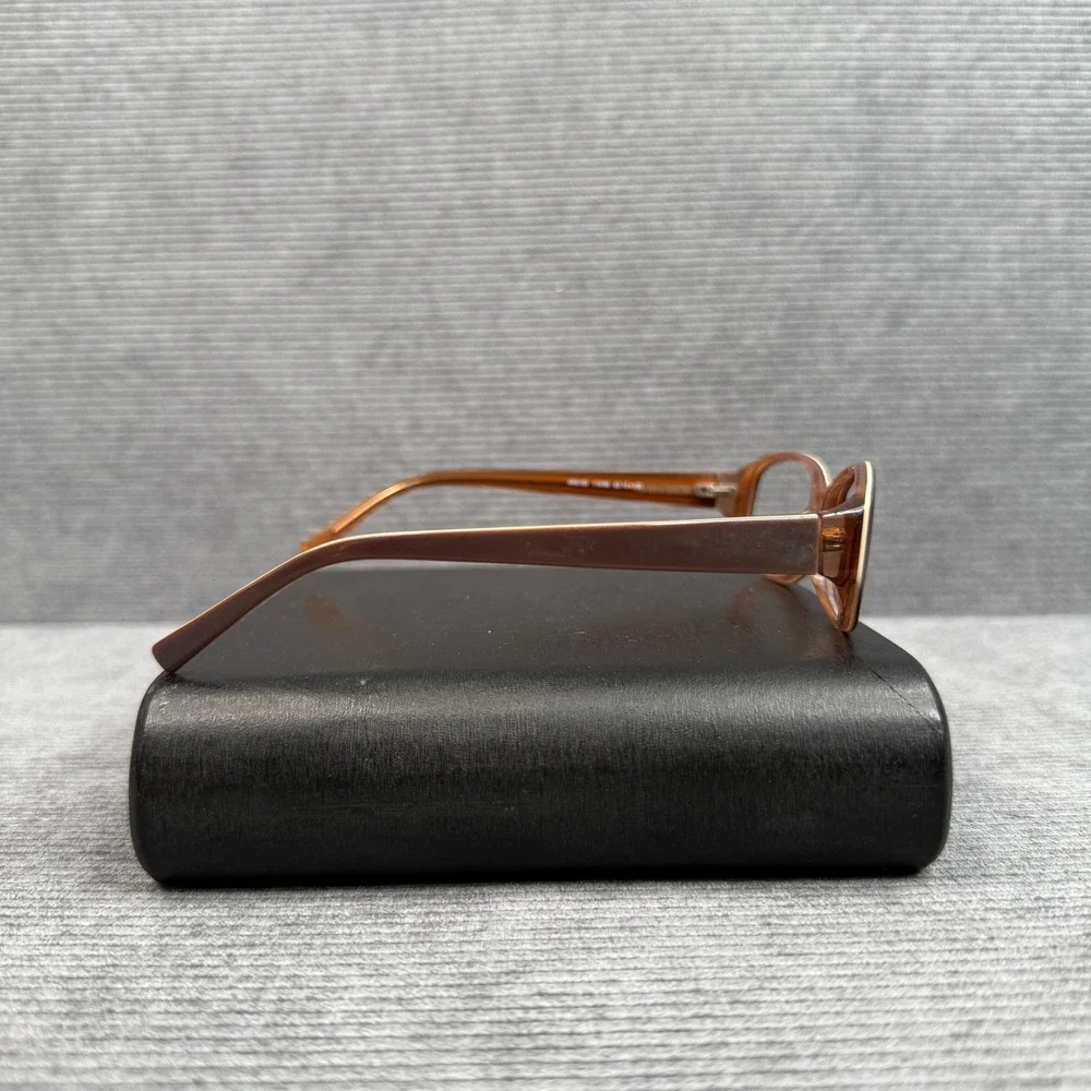 Anne Klein AK5120 Brown Amber Oval Eyeglasses Frames 52-15-130 Womens GlassesY2K